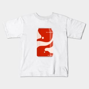 Red can for soft cola drink Kids T-Shirt